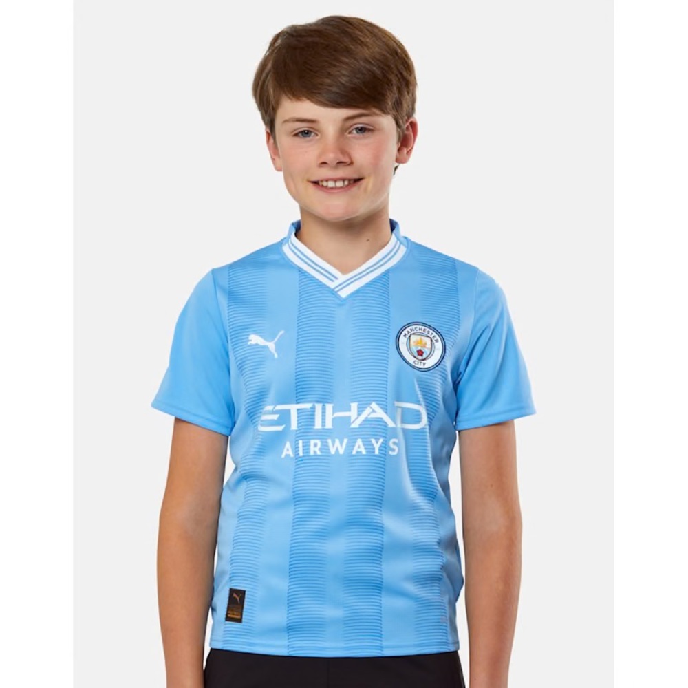 Puma Kids' Manchester City Soccer Jersey